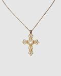 Pearl Heart Cross necklace