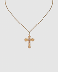 White Pearl Cross necklace