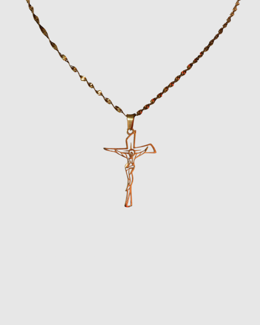 Crucifix Outline necklace