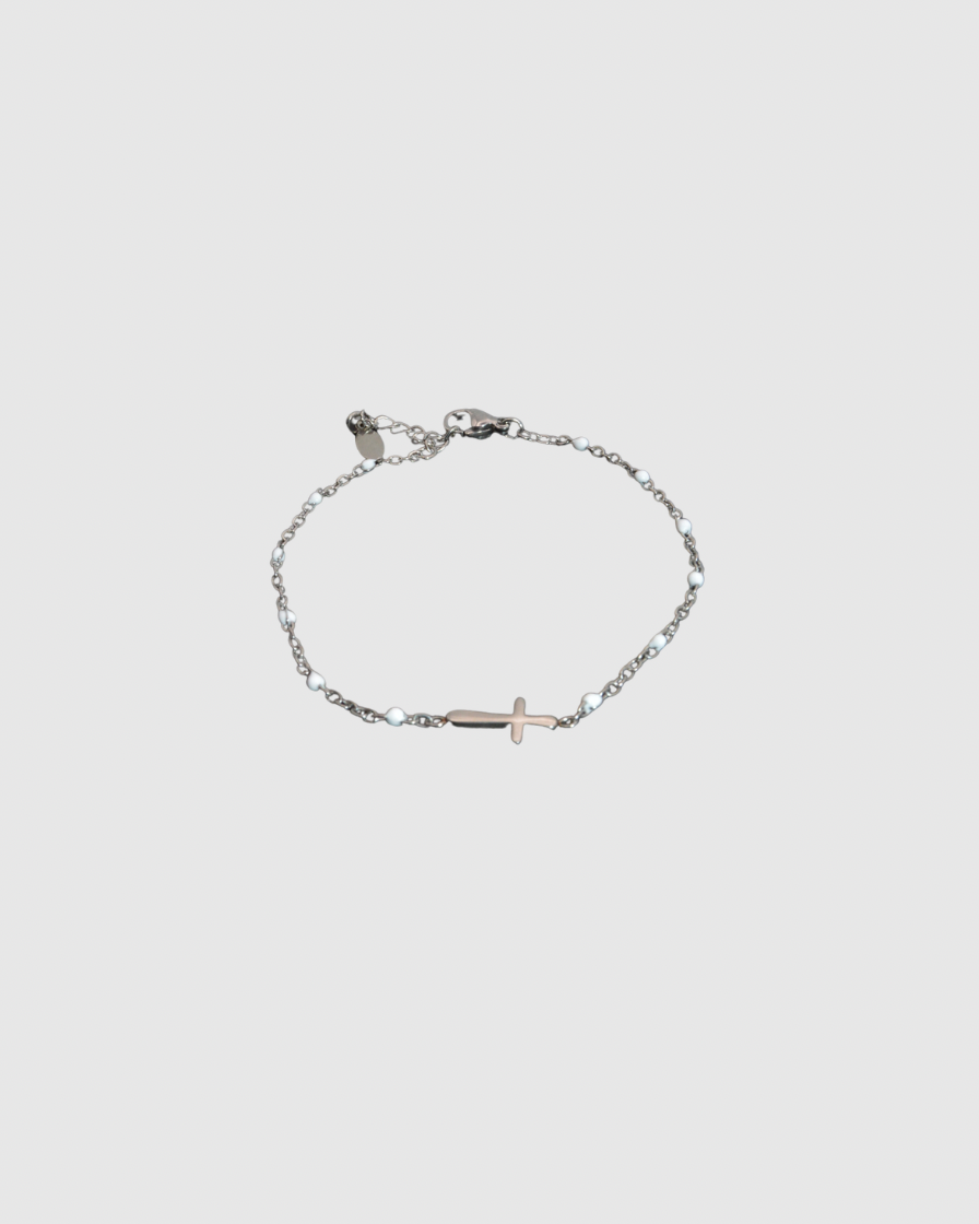 Enamel Cross bracelet