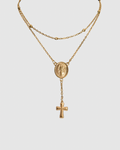 Layered Rosary Necklace